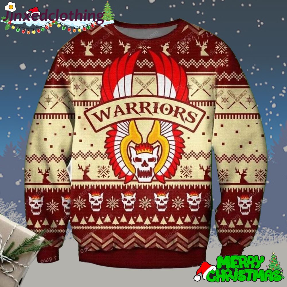 The Warriors Logo Womens Ugly Sweater 